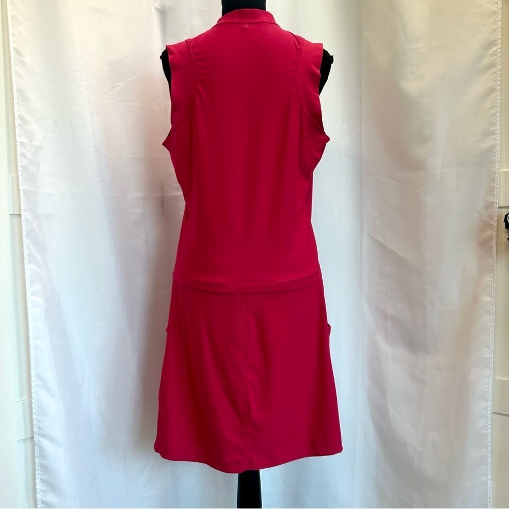 NIKE tour performance Dri-fit pink sleeveless tennis golf athletic dress Sz L - Picture 7 of 14